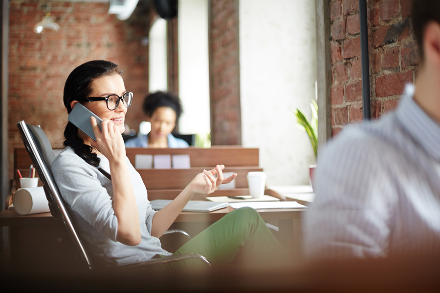 woman on the phone